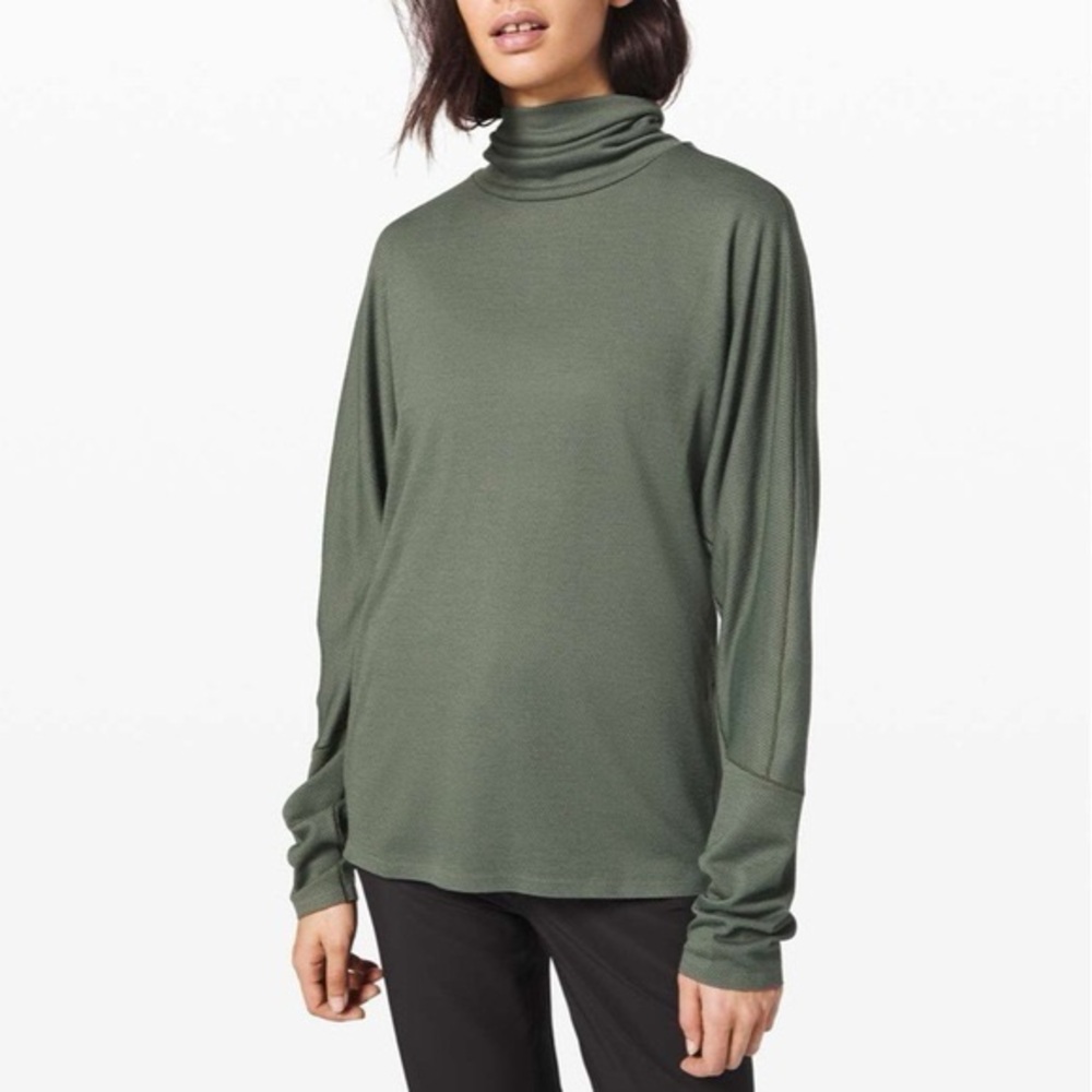 Lululemon Lab - Moraine Turtleneck Longsleeve Top in Palm Deco